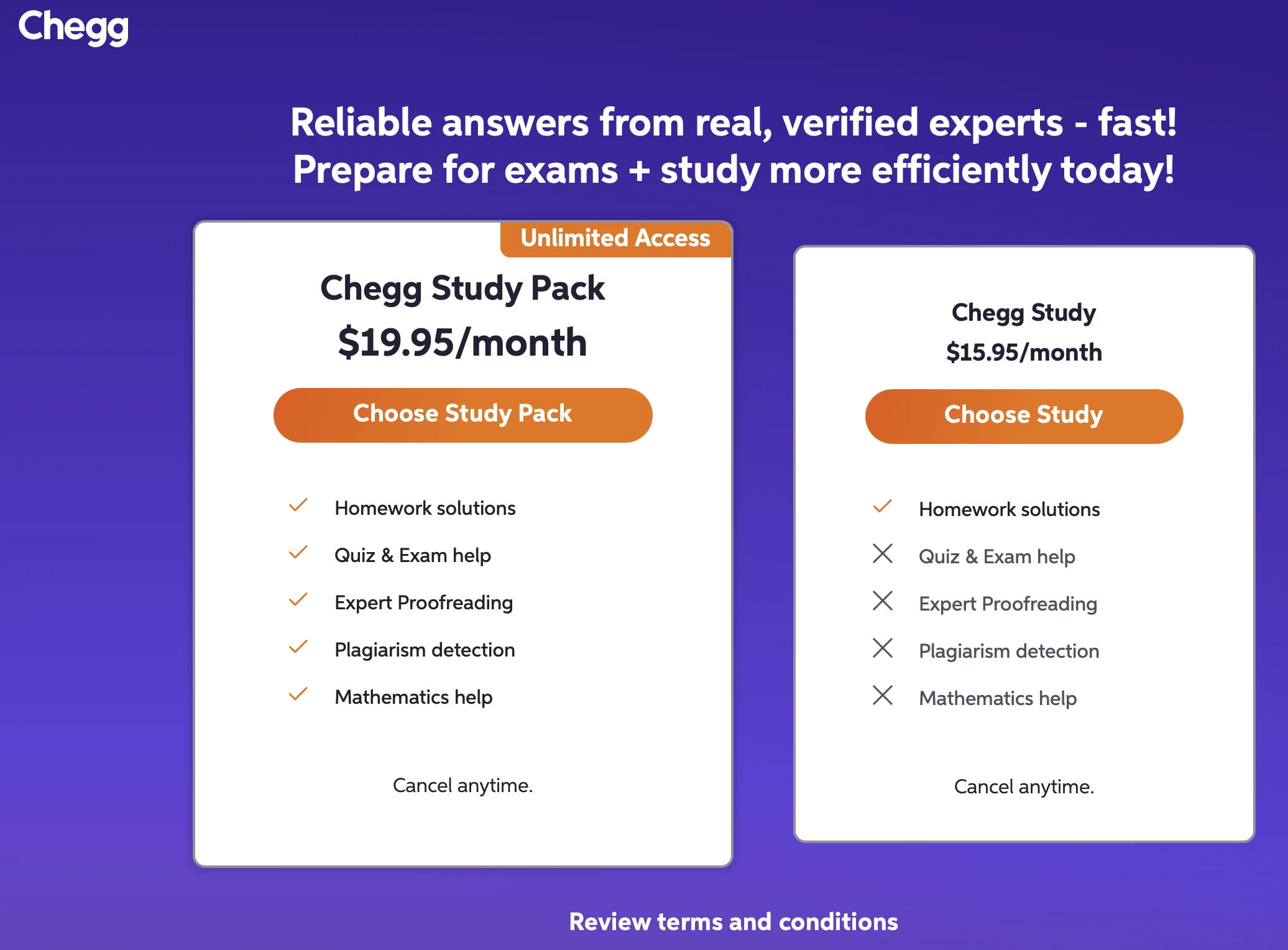 Chegg Study