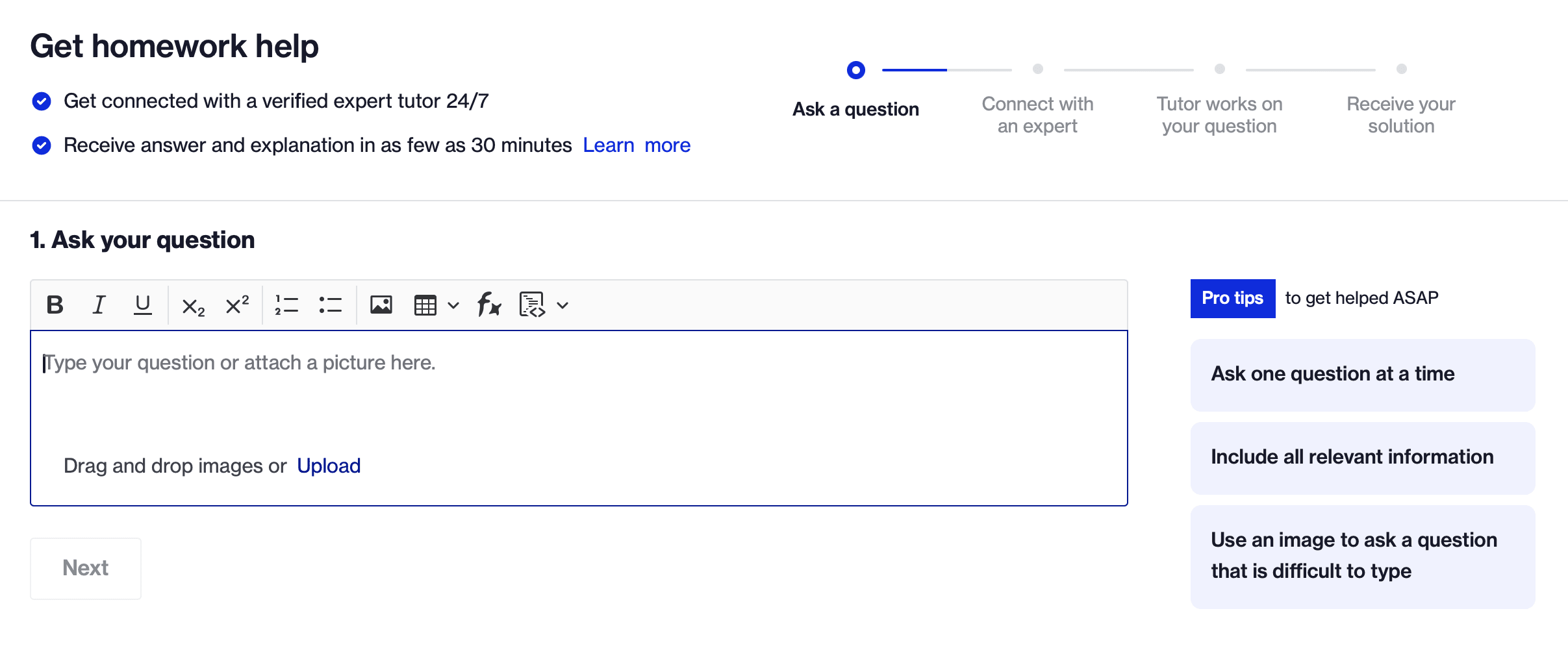 Course Hero 24x7 Help