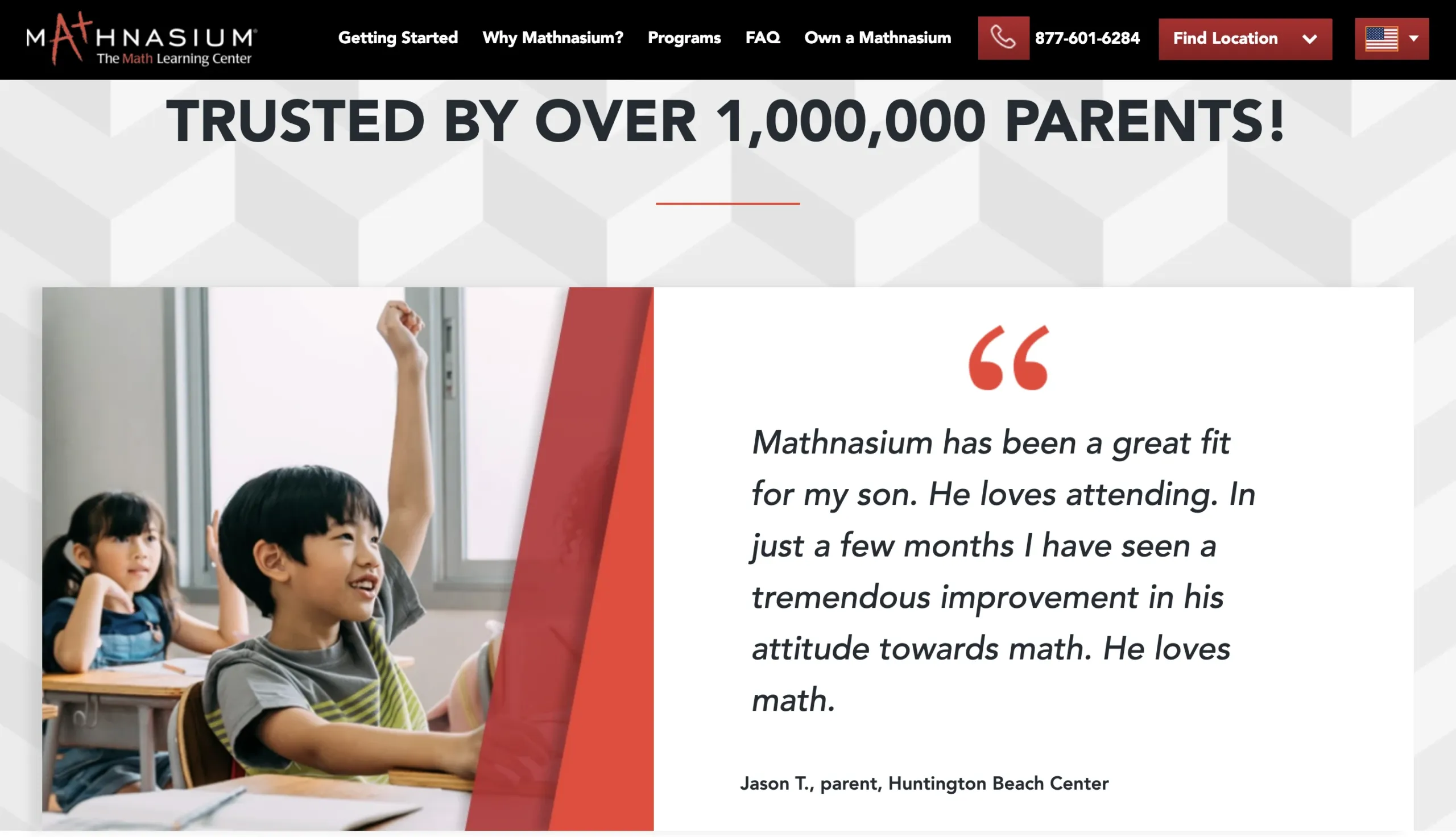 Mathnasium 1000000 Parents