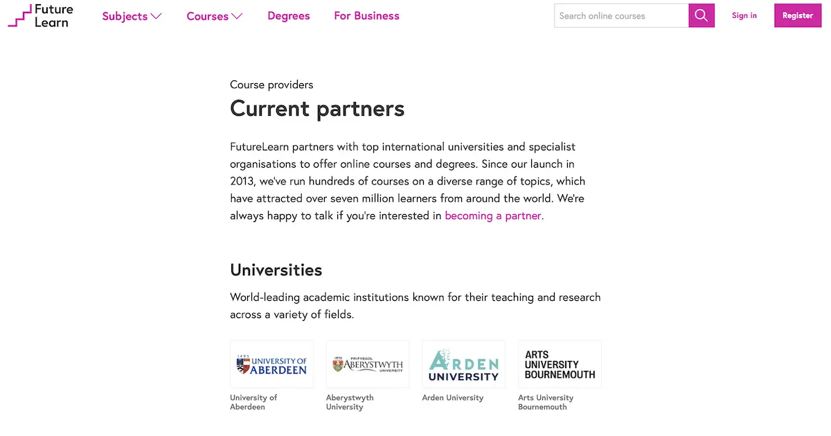FutureLearn Partners