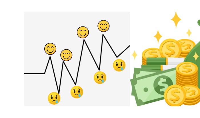Graph showing fluctuations in tutoring job income over the year